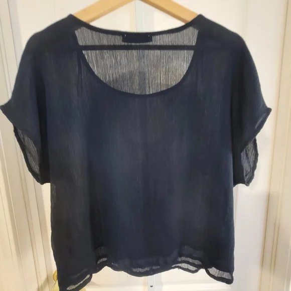 MNG Black Blouse Medium - Picture 3 of 3